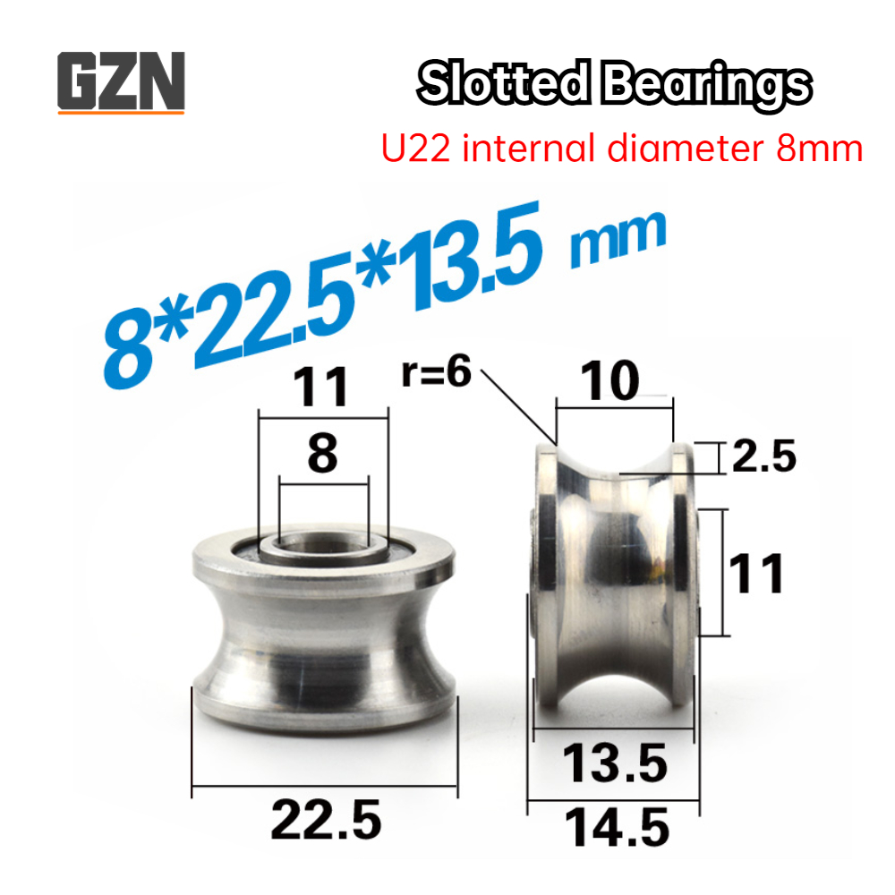 Matter Hub Thread - 1PCS High-precision T-slot U-slot Bearing U22T22