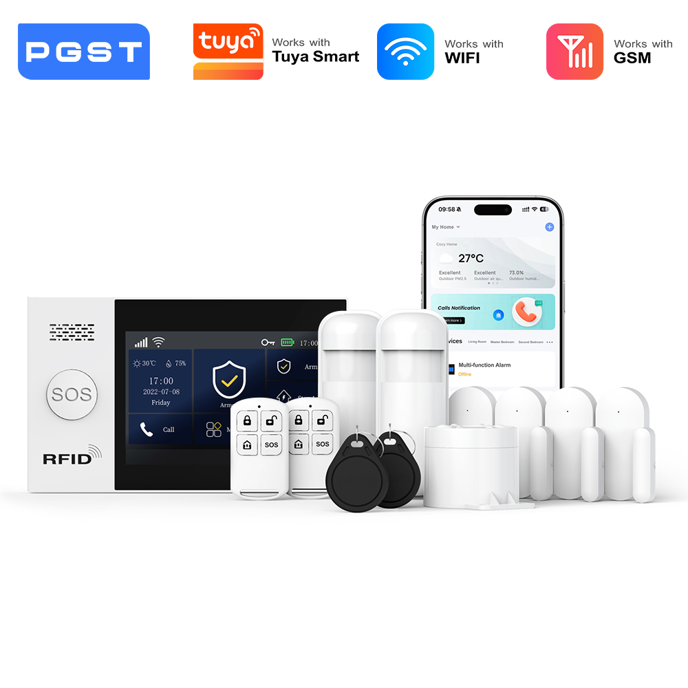 Smart Home Automation Diy - PGST 2G GSM WiFi Alarm System