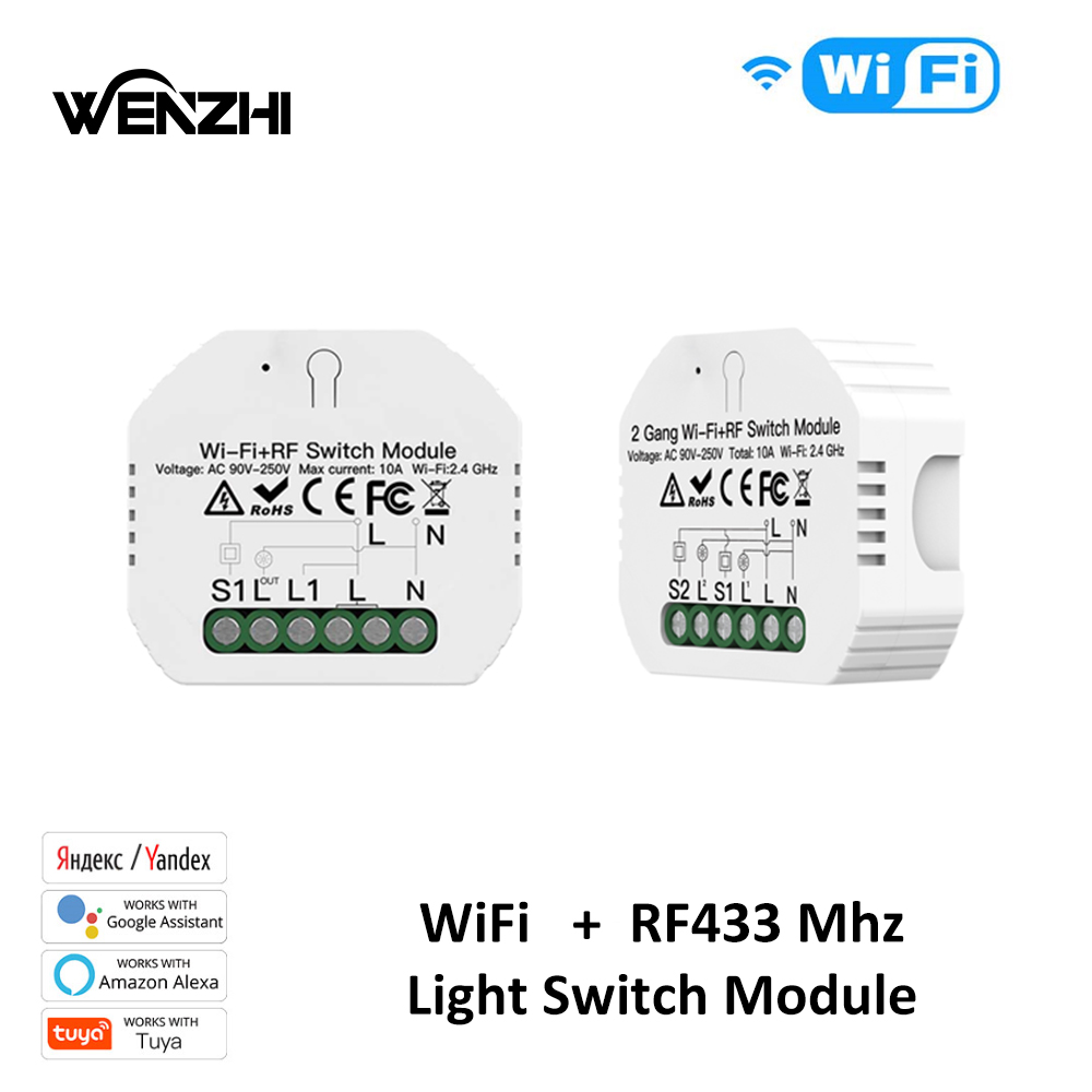 Home Automation Panel Diy - 1/2Gang Light Switch DIY Module Wifi