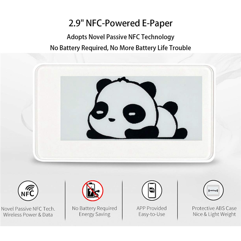 Display Epaper 2.9 - Waveshare 2.9 Inch Wireless NFC-Powered Epaper