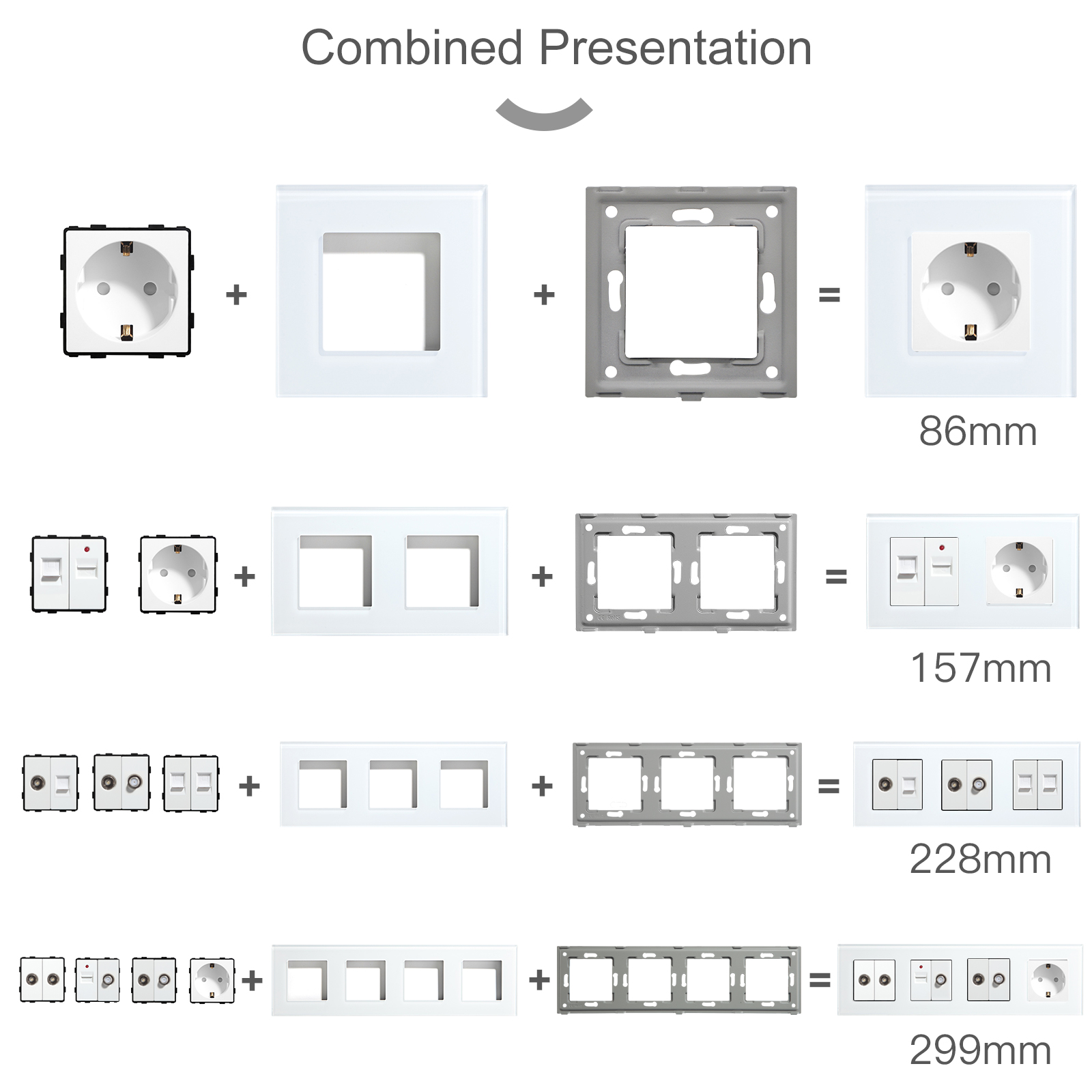 BSEED EU Standard Wall Socket  - Home Automation Panel Diy ulasan dan harga