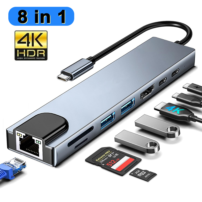 8 In 1 USB Type C Hub for MacB - Home Assistant Sd ulasan dan harga