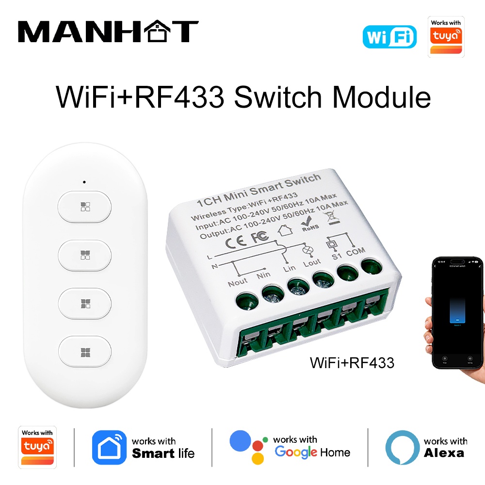 For Tuya WIFI 10A Smart Light  - Smart Home Automation Diy ulasan dan harga