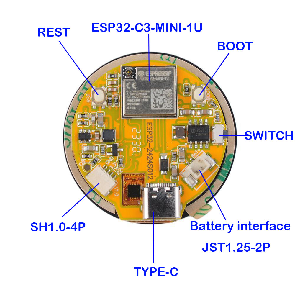ESP32 Display 1.28 inch ESP32- - Home Automation Industry ulasan dan harga