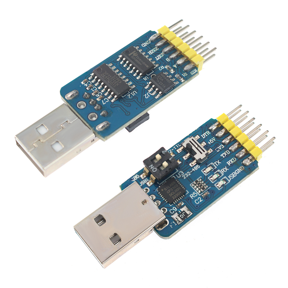 6 in 1 USB Serial Adapter CP21 - Level Shifter 3.3V ulasan dan harga