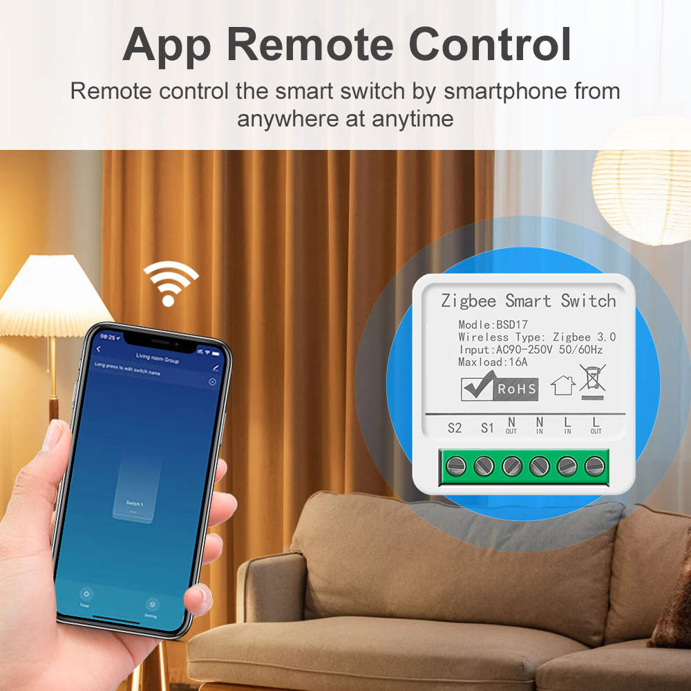 16A ZigBee3.0 Smart Light Swit - Smart Home Automation Diy ulasan dan harga