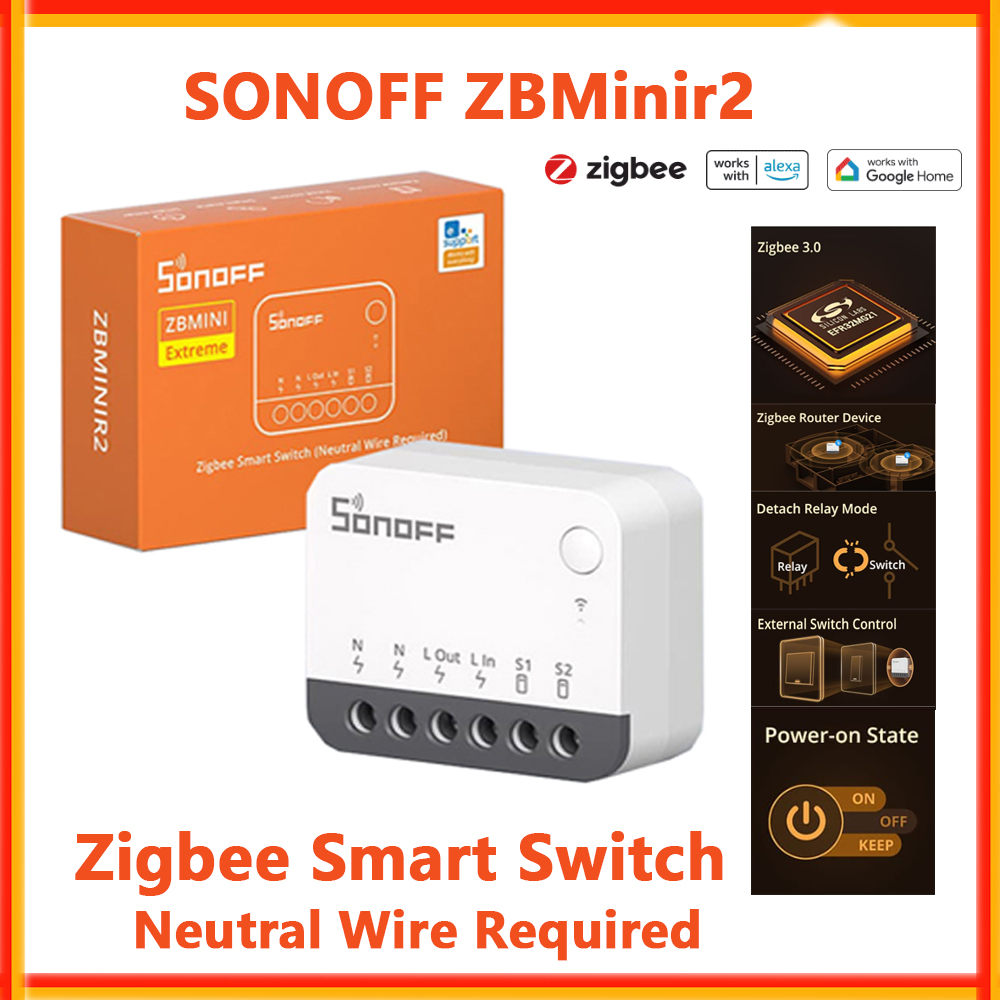 SONOFF ZBMinir2 Zigbee Smart S - Sonoff Basic Switch ulasan dan harga