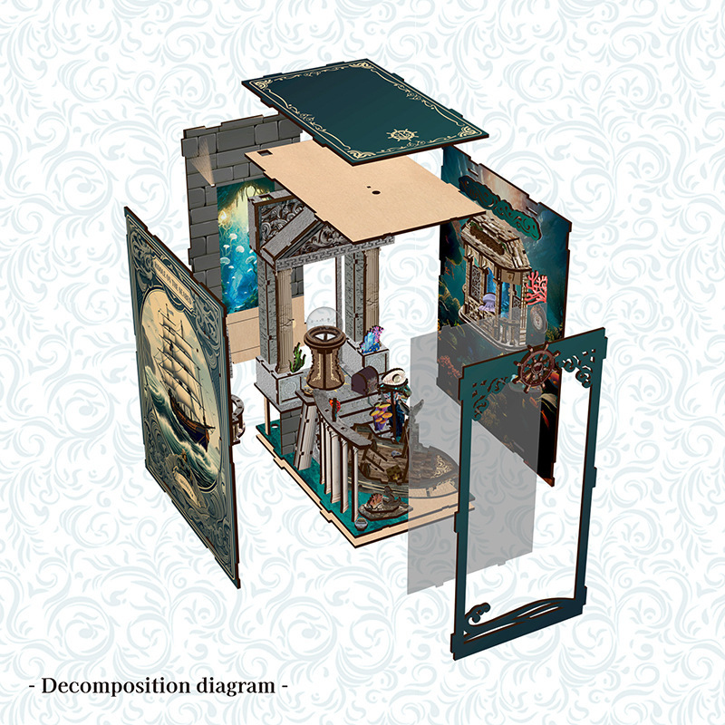 3D Wooden DIY Bookend Puzzle H - Smart Home Automation Diy ulasan dan harga