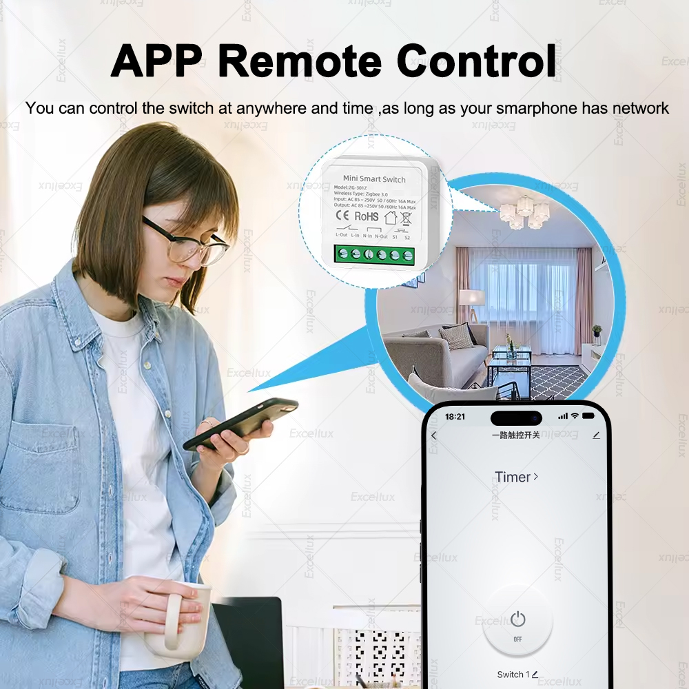 16A Zigbee 3.0 Mini Smart DIY  - Smart Home Automation Diy ulasan dan harga