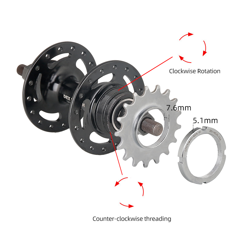 Bicycle Fixed Gear 13T 14T 15T - Matter Hub Thread ulasan dan harga