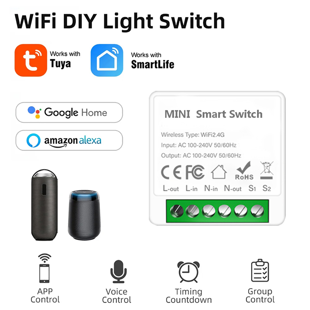 2 Way Control Tuya Mini 16A Wi - Smart Home Automation Diy ulasan dan harga