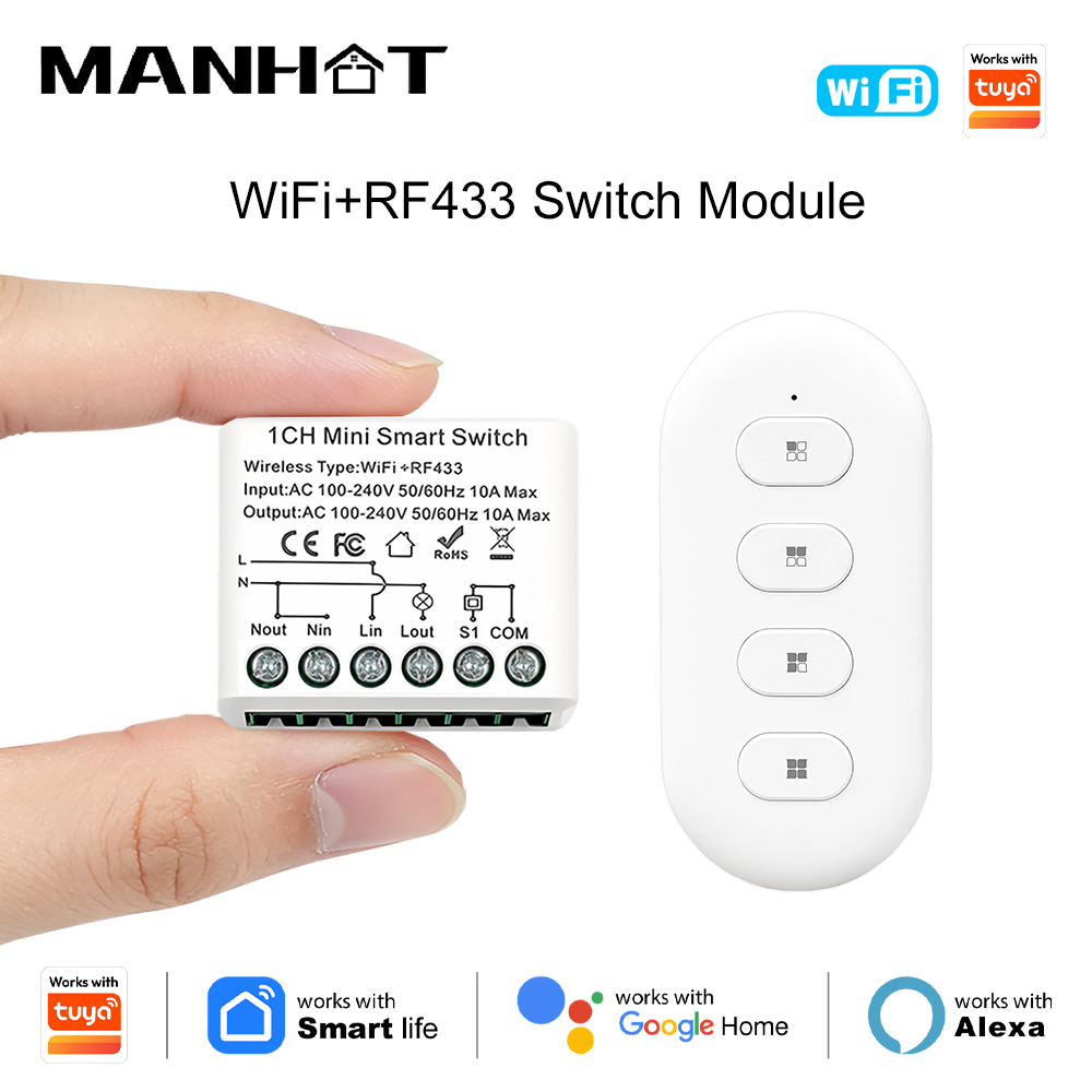WiFi RF Wireless Smart Light S - 433Mhz Receiver Module ulasan dan harga