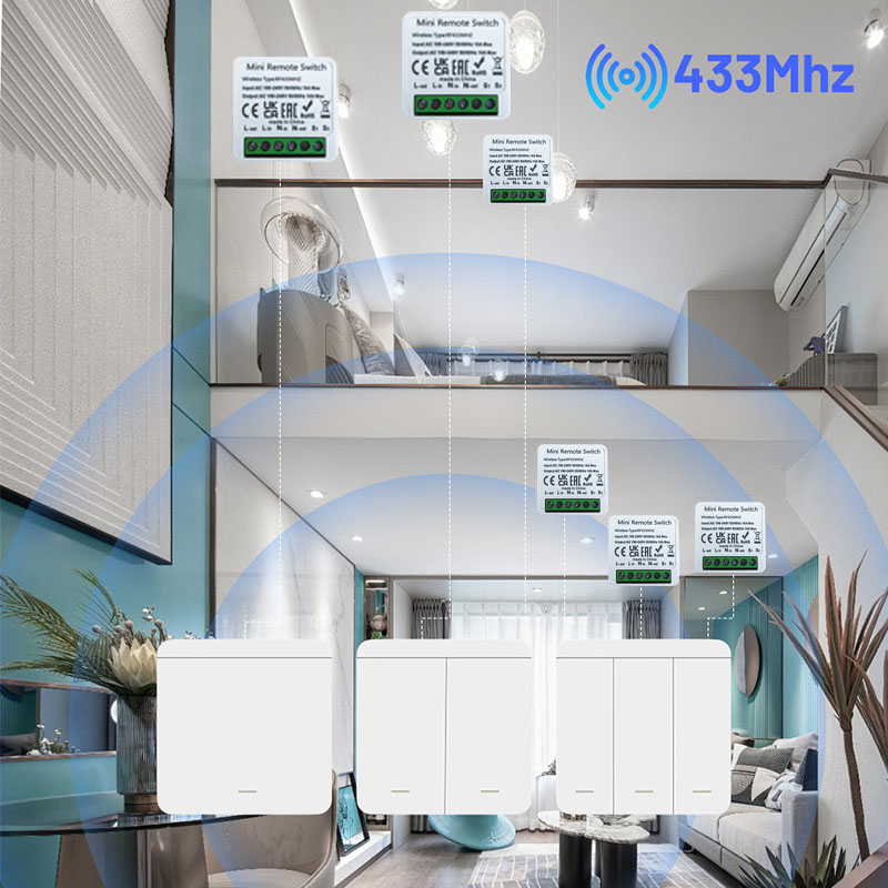 RF 433MHz Smart DIY Wireless S - Home Automation Panel Diy ulasan dan harga
