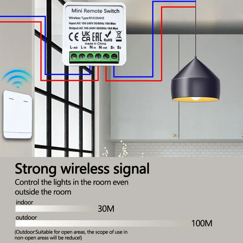 RF 433MHz Smart DIY Wireless S - Home Automation Panel Diy ulasan dan harga