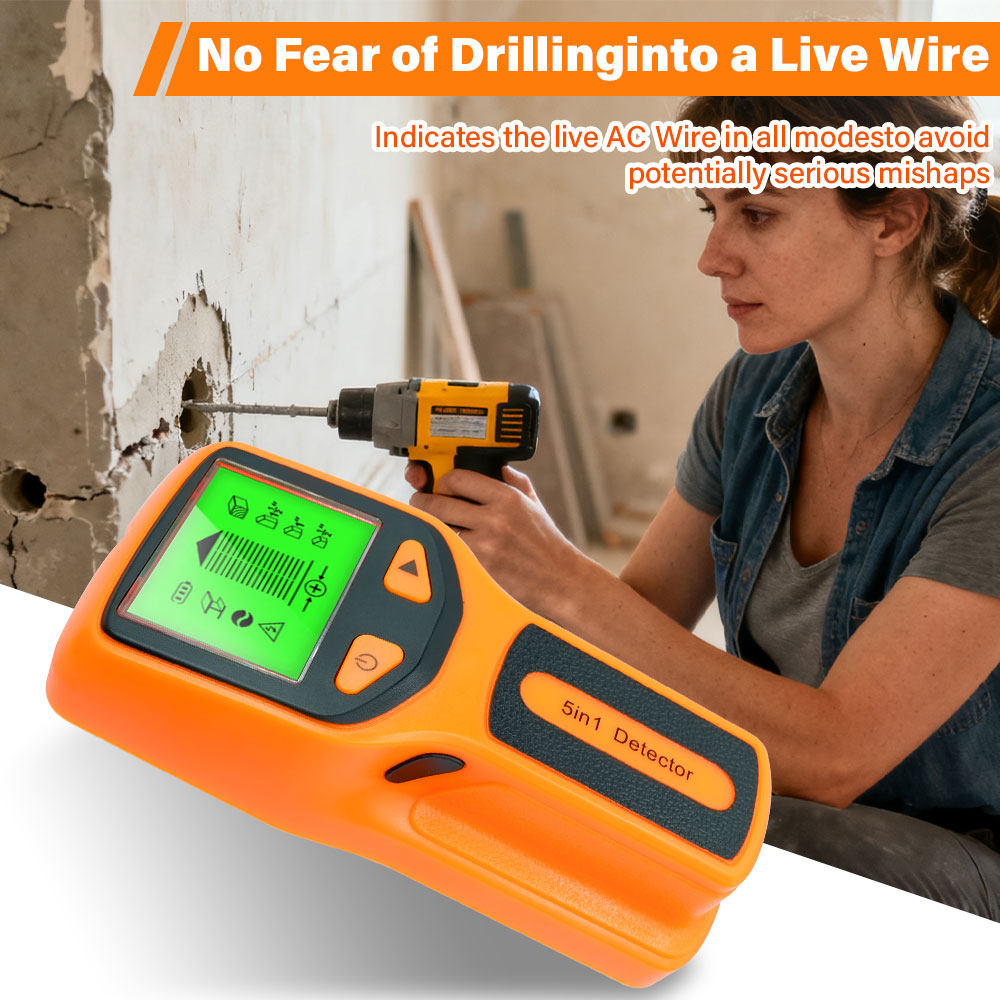 New 5-in-1 Wall Detector Handh - Water Leak Detector Wired ulasan dan harga