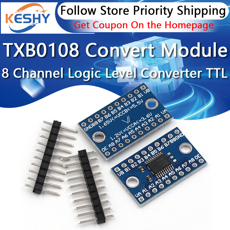 3.3V 5V TXS0108E 8 Channel Log - Level Shifter 3.3V ulasan dan harga