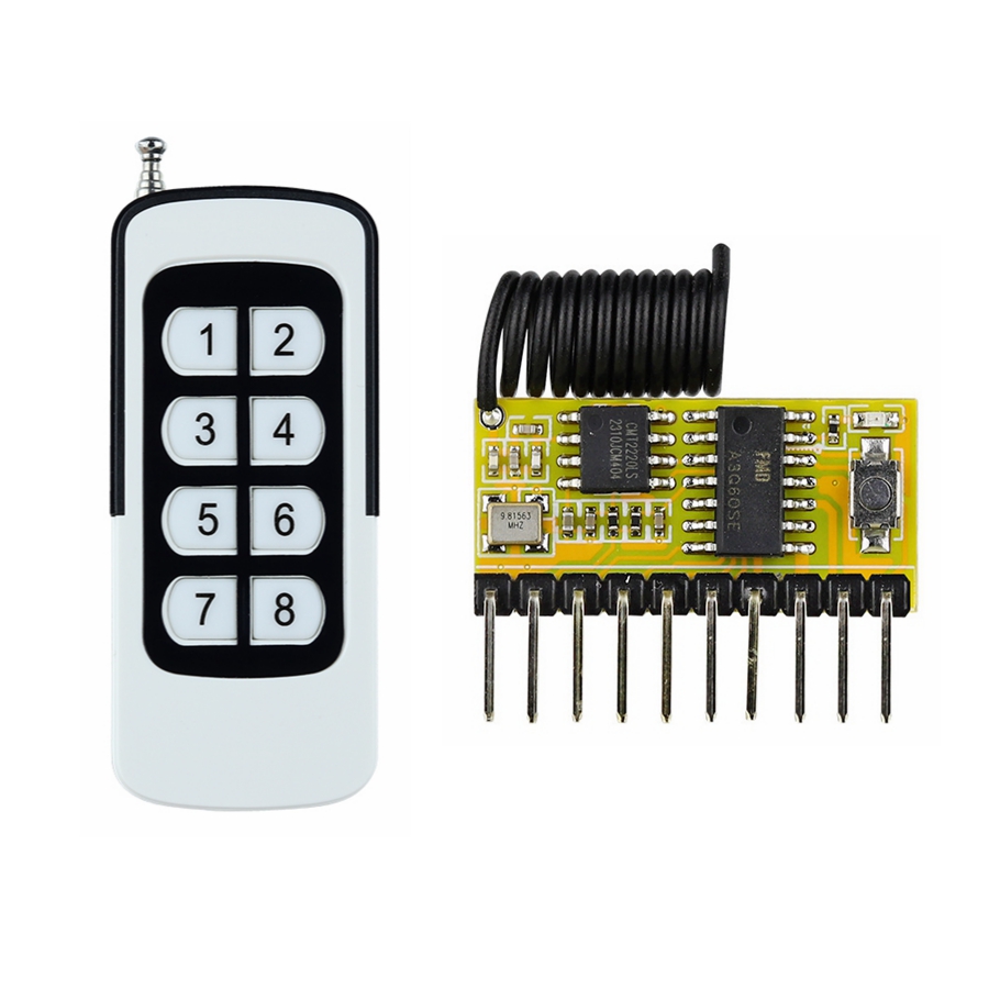 433MHz DC3V~5V 8CH Multi-Funct - 433Mhz Receiver Module ulasan dan harga