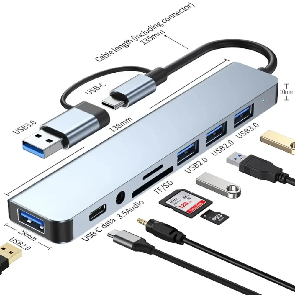 8 In 2 USB-C Hub With 3.0 SD/T - Home Assistant Sd ulasan dan harga