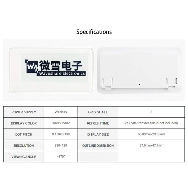 New  2.9 Inch Wireless NFC-Pow - Display Epaper 2.9 ulasan dan harga