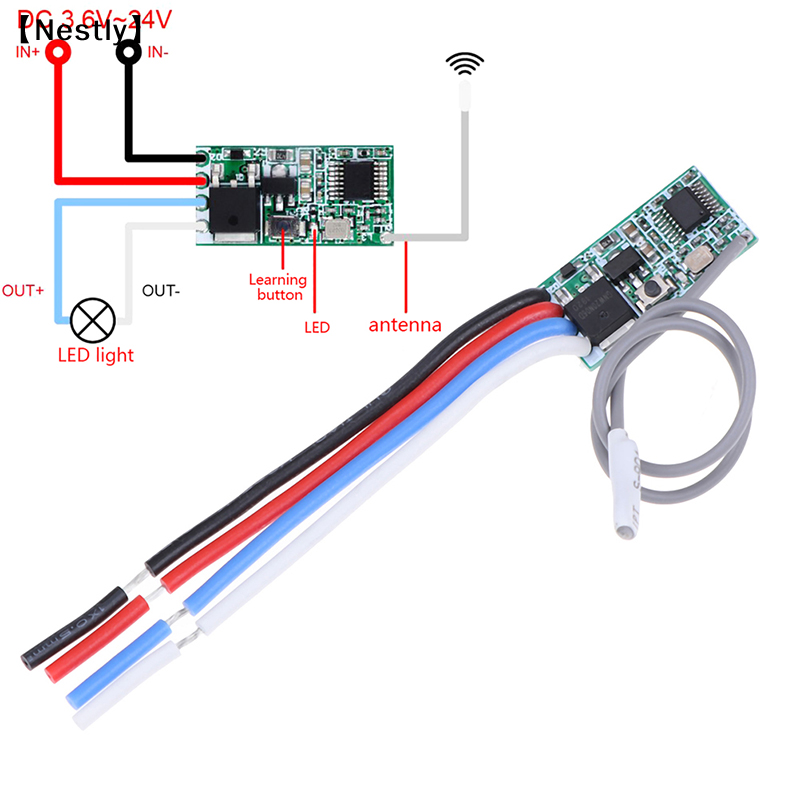 433Mhz 1CH RF Relay Receiver W - 433Mhz Receiver Module ulasan dan harga
