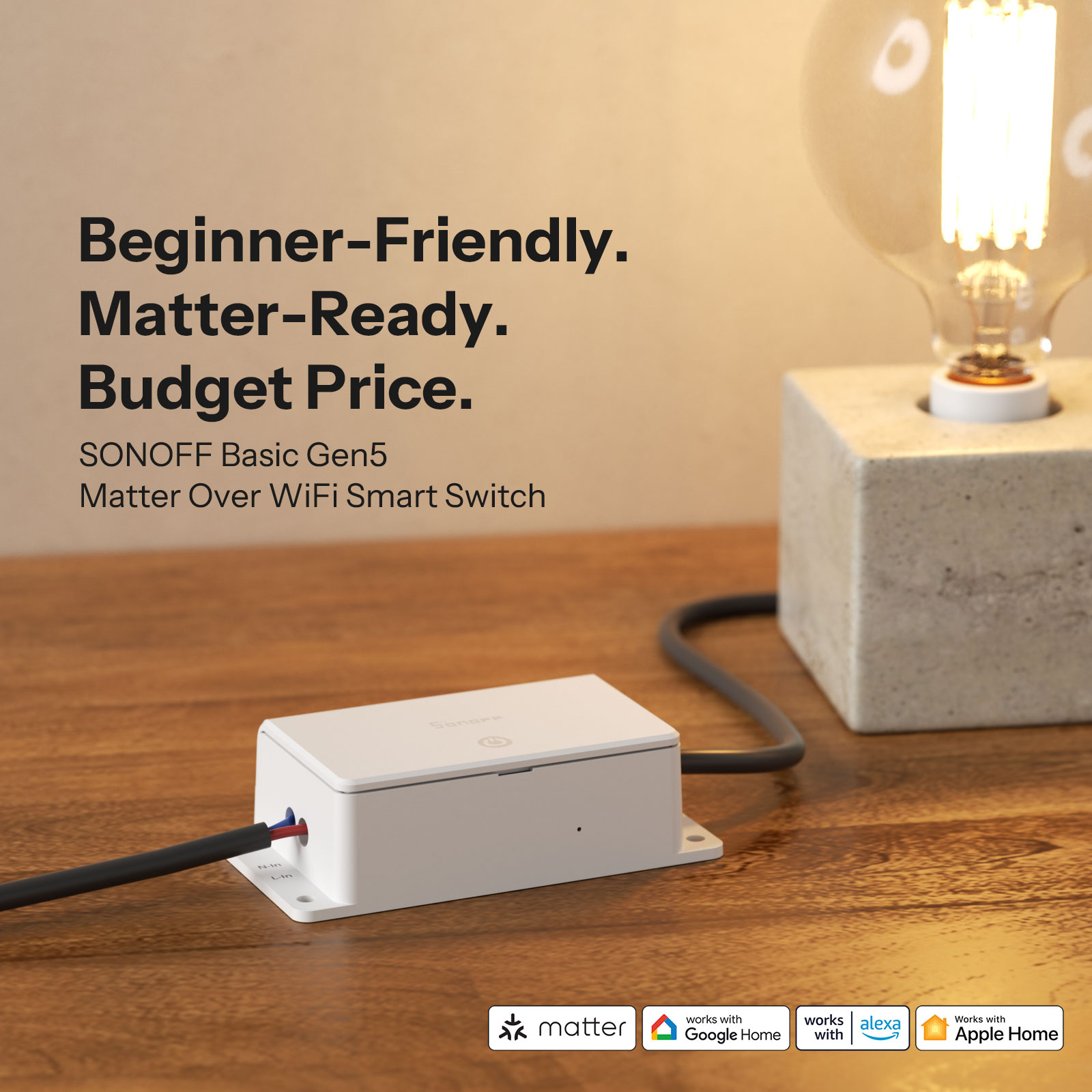 SONOFF BASIC-1GS Gen5 Matter W - Sonoff Basic Switch ulasan dan harga