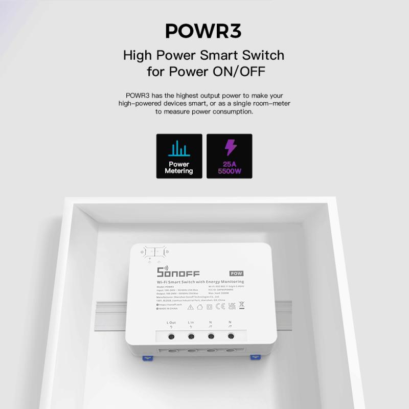 SONOFF POW POWR3/Powr316/POWR3 - Sonoff Basic Switch ulasan dan harga