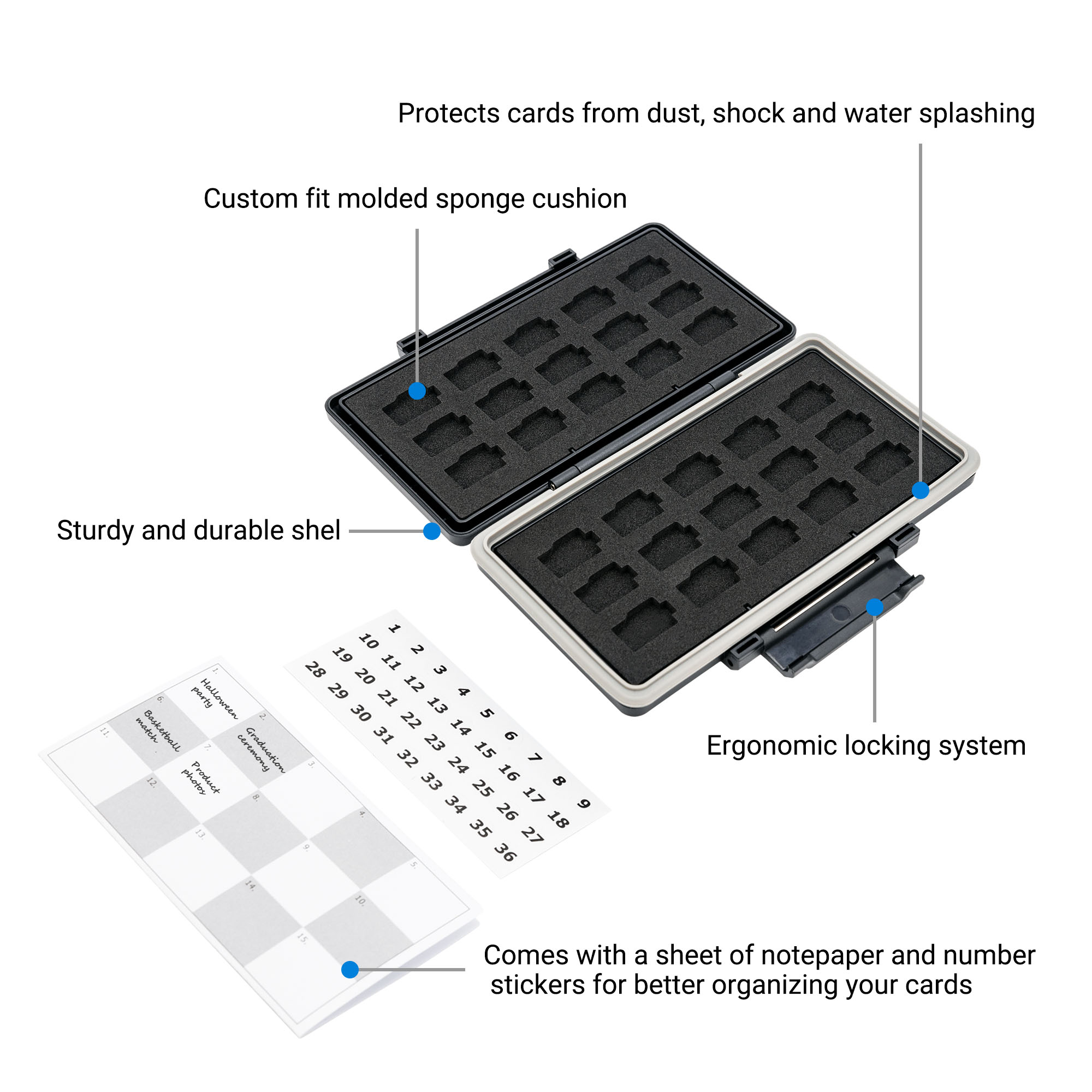 30 Slots Micro SD Card Case Wa - Home Assistant Sd ulasan dan harga