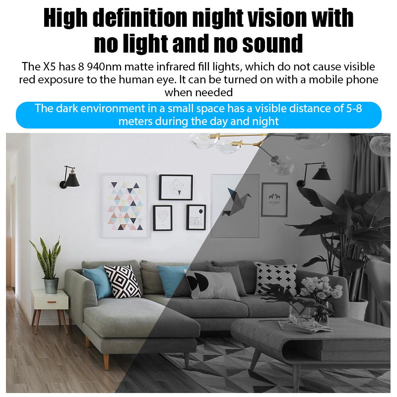 X5 Mini Camera HD 1080P Intell - Home Assistant Sd ulasan dan harga