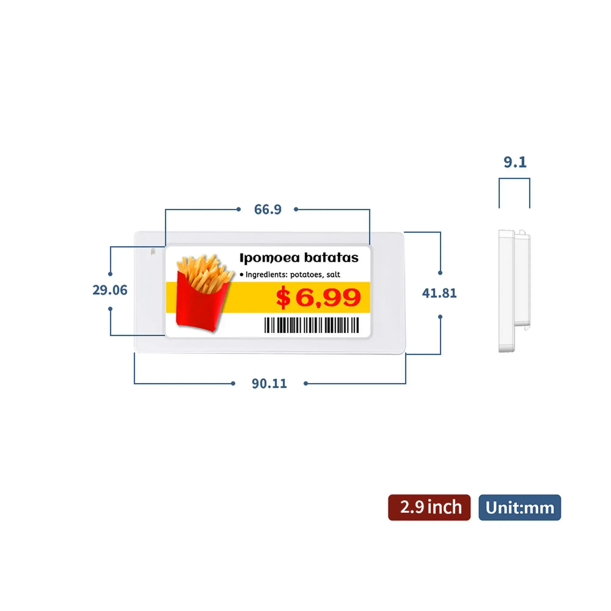10pcs 2.9 Inch Size Digital Pr - Display Epaper 2.9 ulasan dan harga