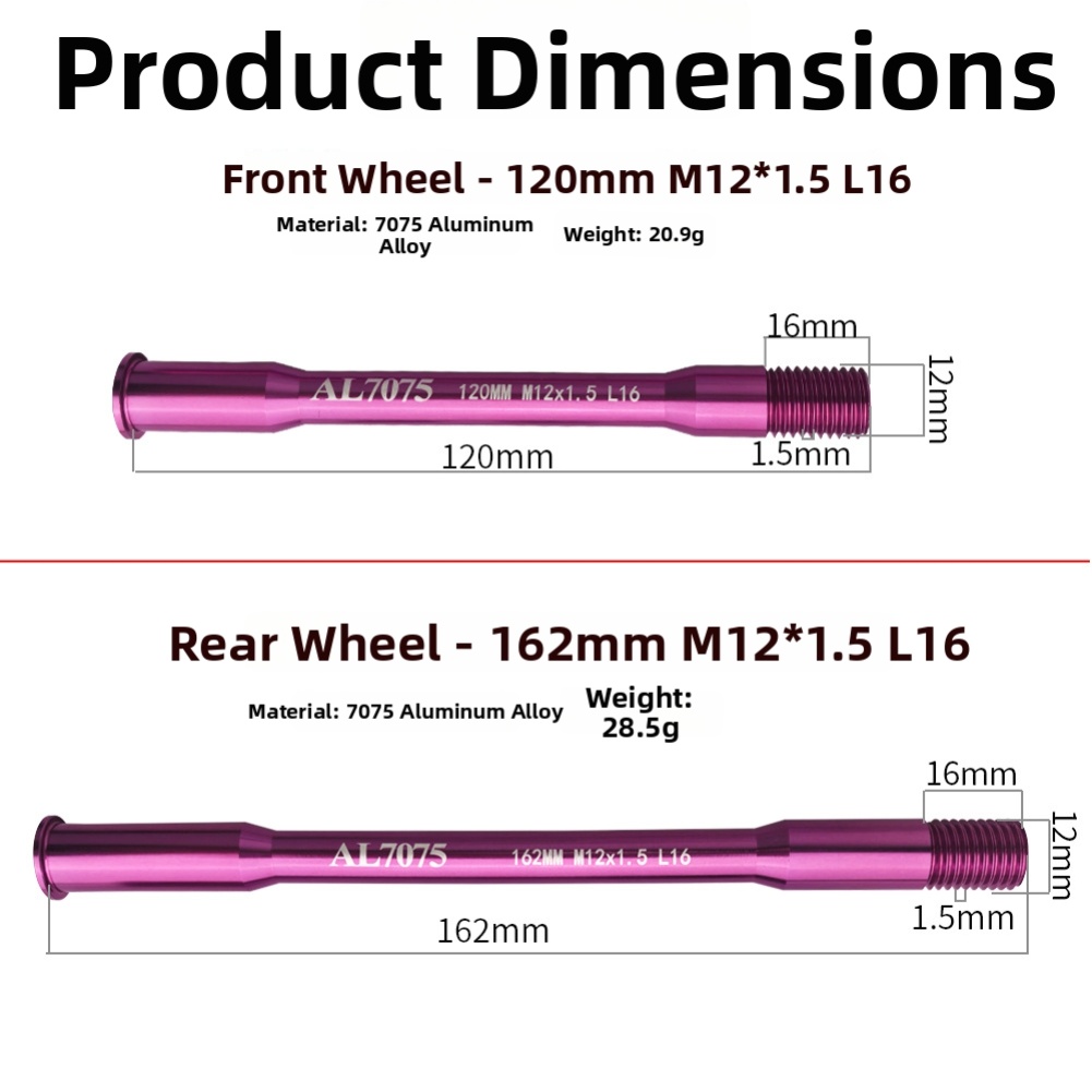Bicycle Thru Axle AD350 300 50 - Matter Hub Thread ulasan dan harga