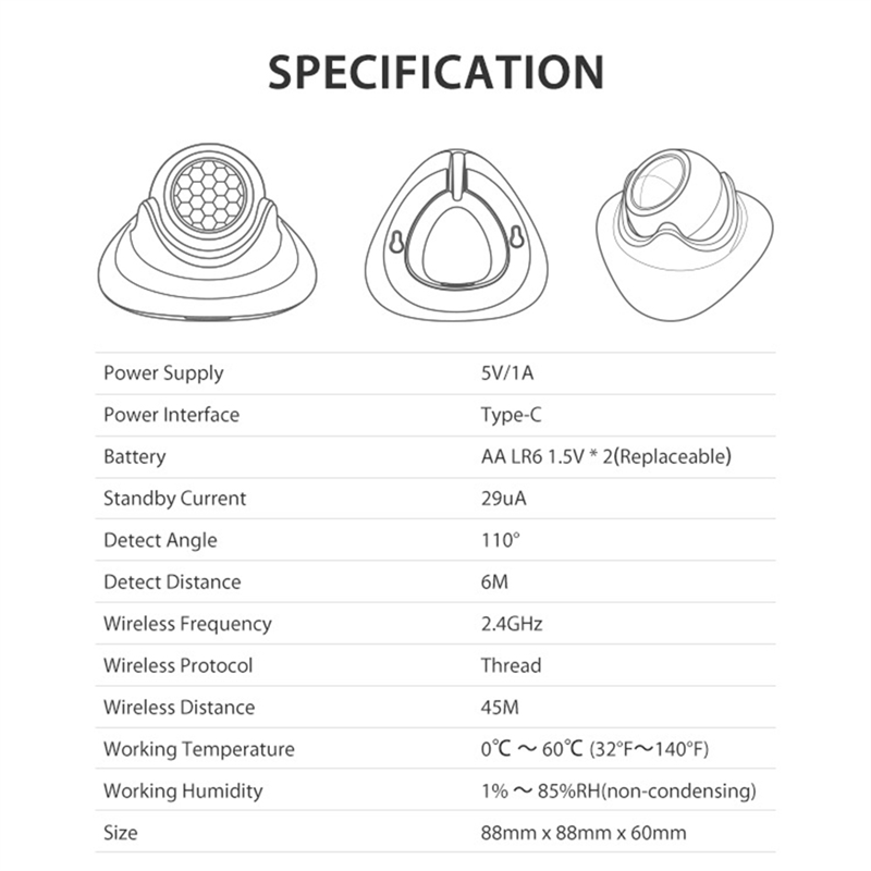 FEDI-Matter Thread Human Prese - Matter Hub Thread ulasan dan harga