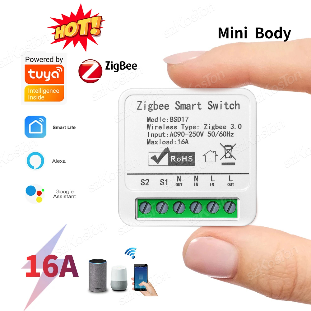 16A Tuya ZigBee Smart Switch M - Smart Home Automation Diy ulasan dan harga