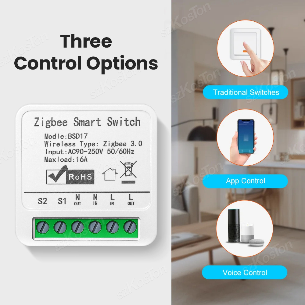16A Tuya ZigBee Smart Switch M - Smart Home Automation Diy ulasan dan harga